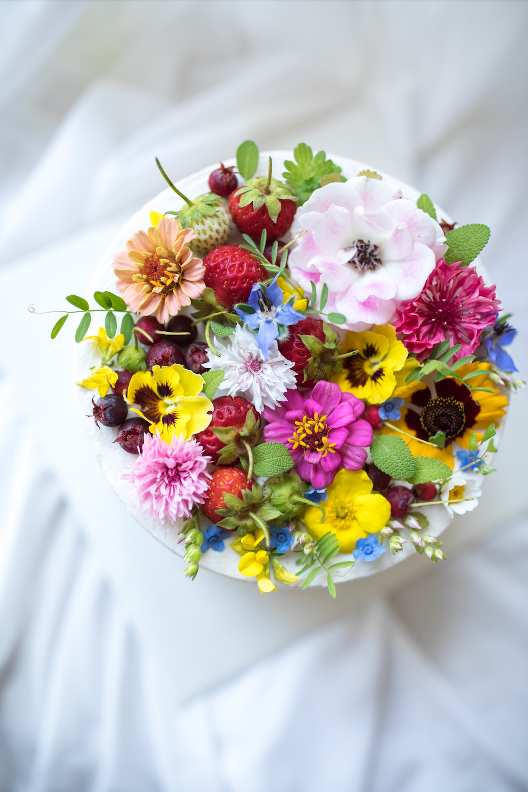 Fresh Flower Cake Full Design